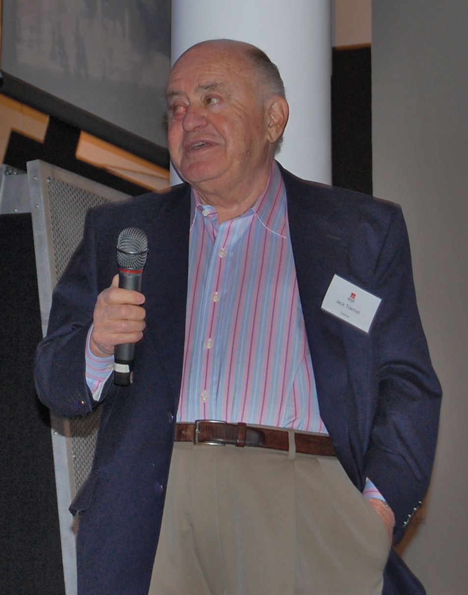Jack Tramiel at the Commodore 64 25th anniversary, 10 December 2007. Photograph by Alex Handy; crop by Ubcule. CC BY-SA 2.0, via Wikimedia Commons.